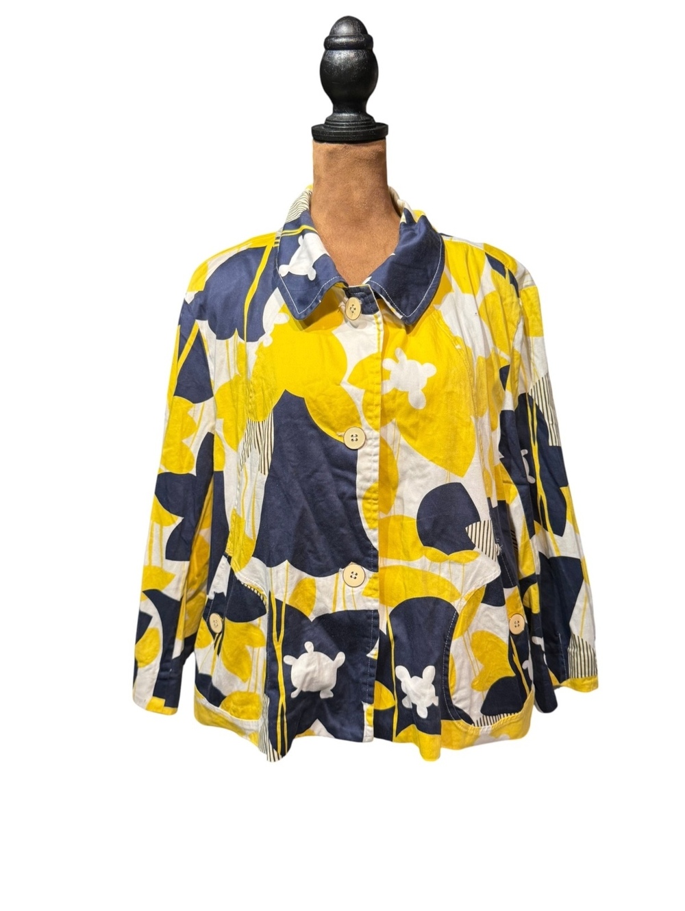 Patchington Petite Floral Button-Up Jacket